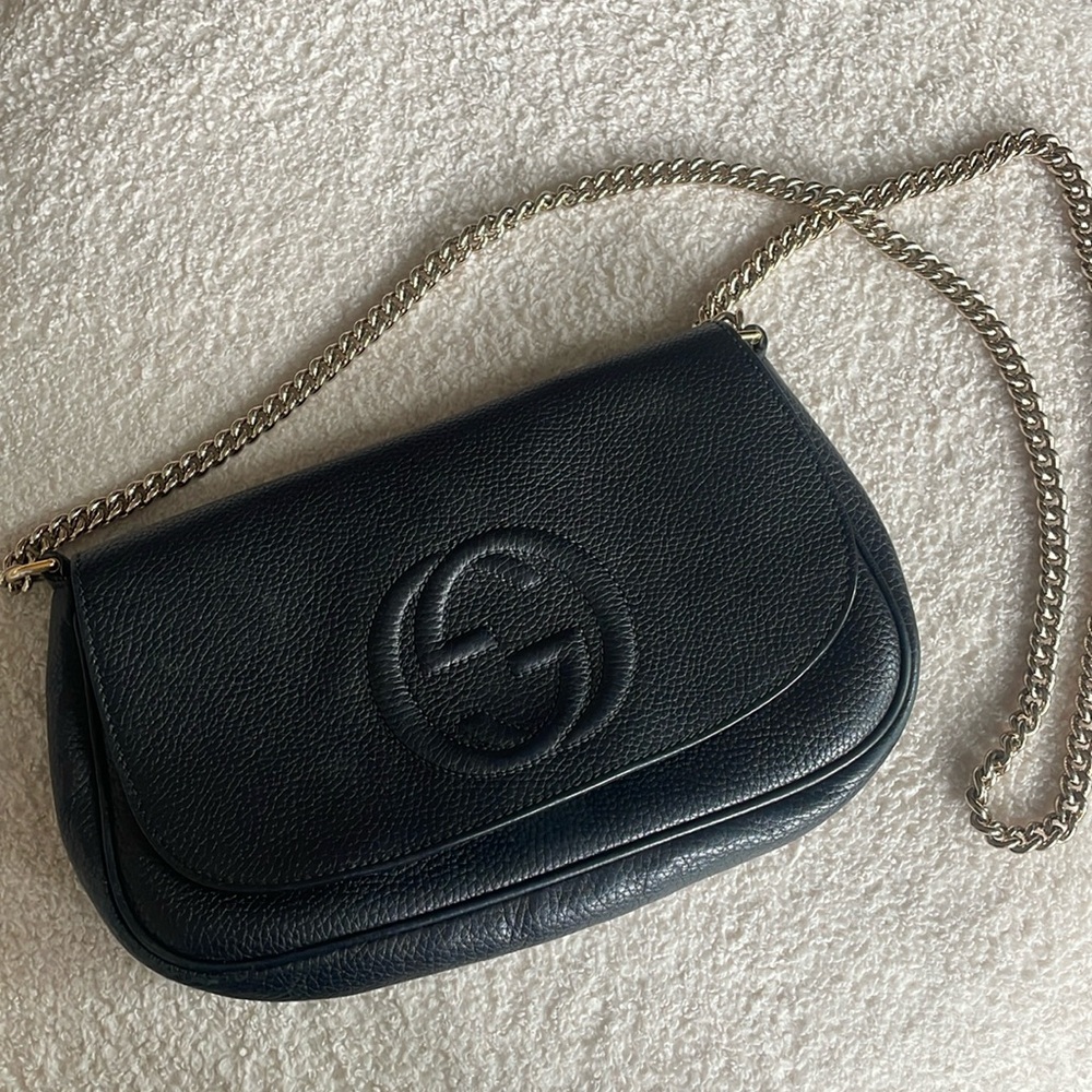 Gucci Soho Black Leather